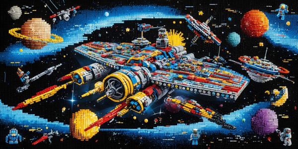 Galactic Masterpiece in Bricks: Building a Legend One Piece at a Time image