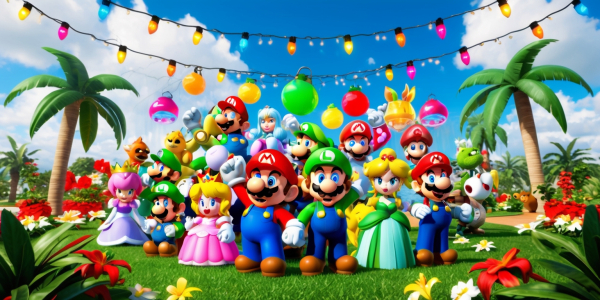 Nintendo-Inspired Holiday Cheer Lights Up Summer Days image