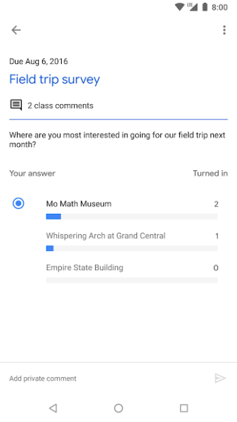 Google Classroom Screenshot 5