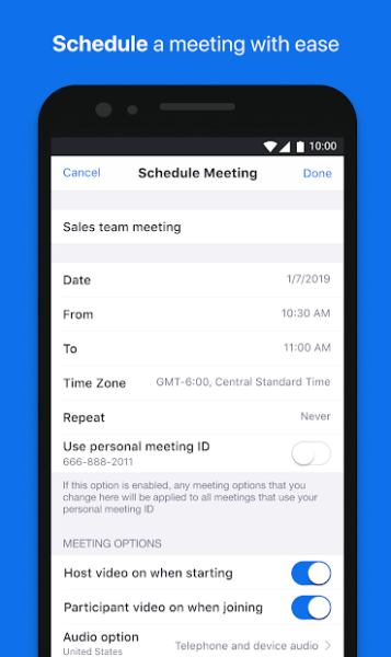 ZOOM Cloud Meetings Screenshot 4