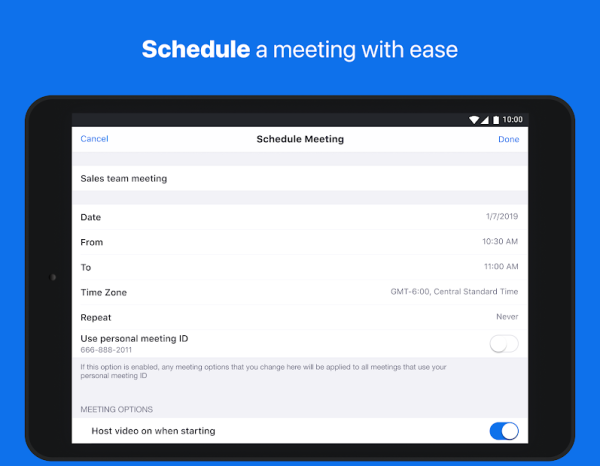 ZOOM Cloud Meetings Screenshot 9