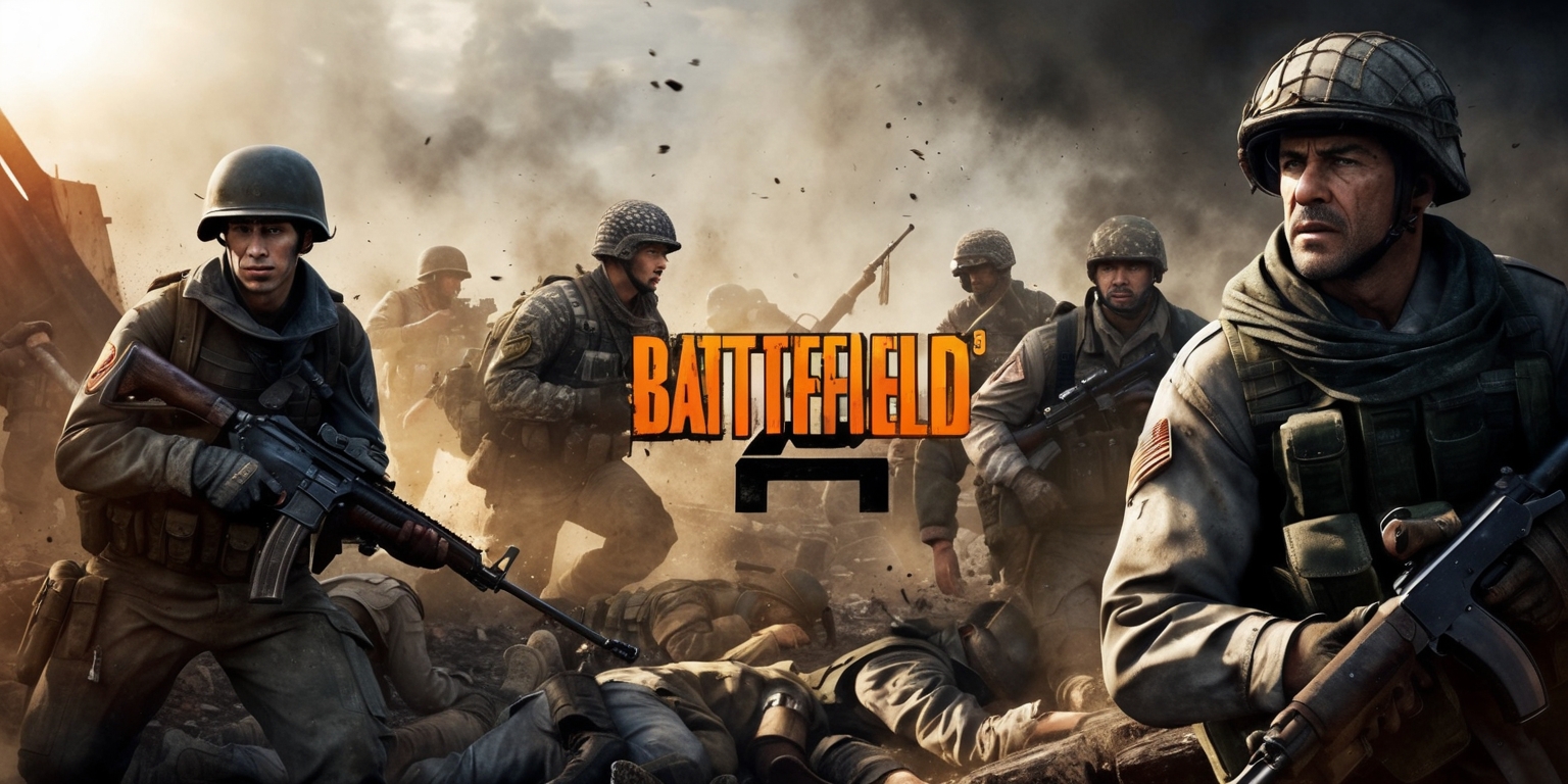 A dramatic scene from the Battlefield 6 game, featuring a chaotic warzone with soldiers in realistic military attire, set against a backdrop of destruction and chaos, with a mix of earthy tones and explosive colors, and a cinematic style, with the layout showcasing the intensity of the battle, and the framing capturing the chaos and action, with detailed facial features on the soldiers, including worn and weary expressions, and diverse skin colors, amidst the smoky and dusty atmosphere, with subtle hints of sunlight peeking through the clouds, and the game's logo subtly integrated into the scene, in a bold and gritty font, with the overall aesthetic conveying a sense of realism and intensity.